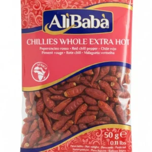 Alibaba Chilies Whole Extra Hot 50g
